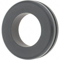 Value Collection - 1-3/4" OD, 7/16" Thick Grommet - Rubber, 1-3/8" Slot Diam x 1/16" Slot Width - Apex Tool & Supply