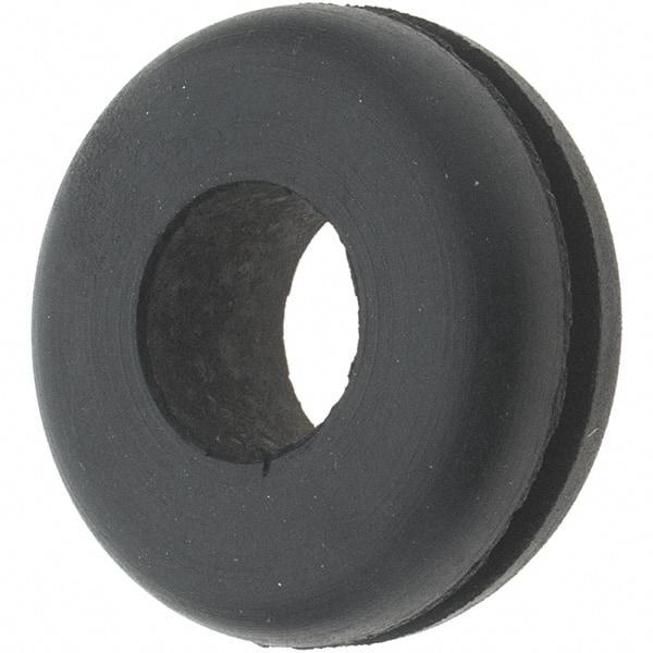 Value Collection - 7/8" OD, 5/16" Thick Grommet - Rubber, 5/8" Slot Diam x 1/16" Slot Width - Apex Tool & Supply