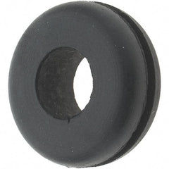 Value Collection - 7/8" OD, 5/16" Thick Grommet - Rubber, 5/8" Slot Diam x 1/16" Slot Width - Apex Tool & Supply