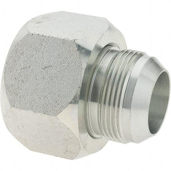 Parker - 1-1/2" Tube OD, 37° Steel Flared Tube Reducer - 1-1/2 x 1-1/4 Flare x Flare Ends - Apex Tool & Supply