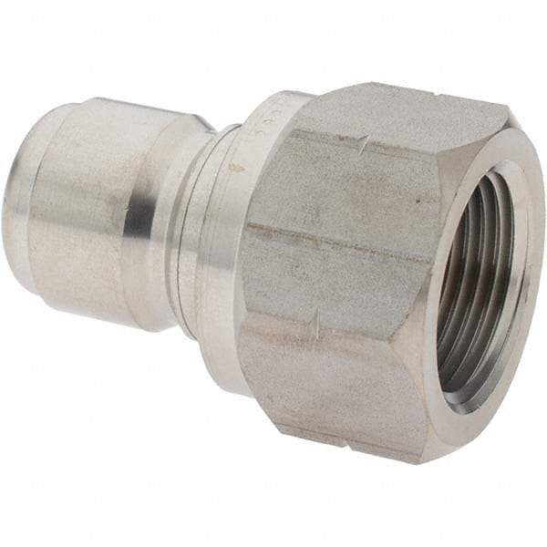 Parker - 3/4-14 Thread 303 Stainless Steel Hydraulic Hose Coupler - 3,000 psi, -12 Hose Size, 3/4" Hose Diam - Apex Tool & Supply