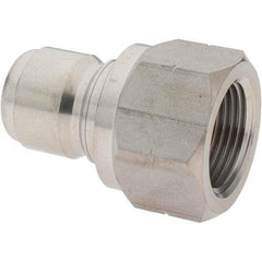 Parker - 3/4-14 Thread 303 Stainless Steel Hydraulic Hose Coupler - 3,000 psi, -12 Hose Size, 3/4" Hose Diam - Apex Tool & Supply