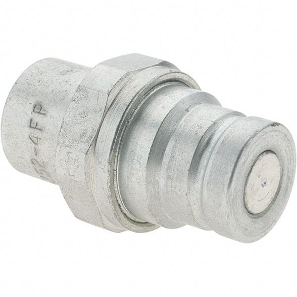 Parker - 1/4-18 NPSF Steel Hydraulic Hose Coupler - 5,000 psi, -4 Hose Size, 1/4" Hose Diam - Apex Tool & Supply