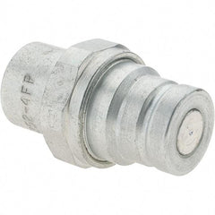 Parker - 1/4-18 NPSF Steel Hydraulic Hose Coupler - 5,000 psi, -4 Hose Size, 1/4" Hose Diam - Apex Tool & Supply
