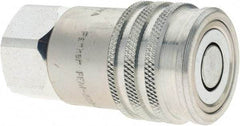 Parker - 1/2-14 NPSF Steel Hydraulic Hose Female Pipe Thread Coupler & No Lock Fitting - 3,625 psi - Apex Tool & Supply