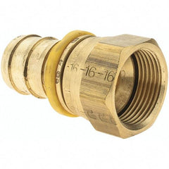 Parker - 1" ID 1-5/16-12 FJIC Barbed Push On Female Fitting - Brass - Apex Tool & Supply