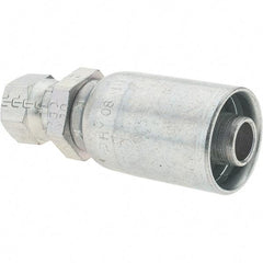 Parker - 9/16-18 Female JIC Hydraulic Hose Female JIC 37° Swivel & Straight Fitting - -8 Hose Size, 1/2" Hose Diam - Apex Tool & Supply