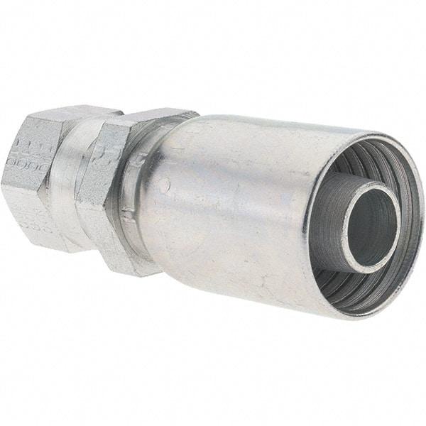 Parker - 7/8-14 Female JIC Steel Hydraulic Hose Female JIC 37° Swivel & Straight Fitting - -10 Hose Size, 5/8" Hose Diam - Apex Tool & Supply