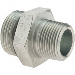 Parker - 1-5/16-12 SAE ORB Steel Hydraulic Hose Adapter - 4,500 psi, -16 Hose Size, 1" Hose Diam - Apex Tool & Supply