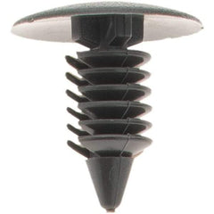Value Collection - 8mm Hole Diam, Ratchet Shank, Nylon Panel Rivet - 14mm Length Under Head, 8mm Material Thickness - Apex Tool & Supply