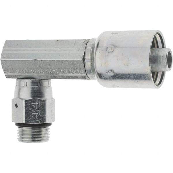 Parker - 1/2 Thread Hydraulic Hose Fitting - -8 Hose Size, 1/2" Hose Diam - Apex Tool & Supply
