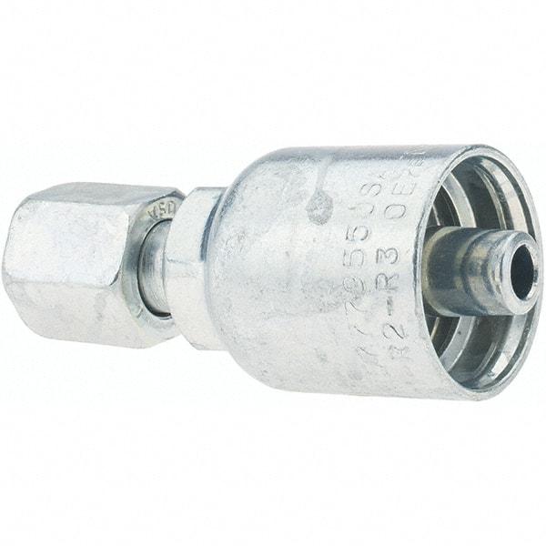Parker - 9/16-18 Female JIC Hydraulic Hose Female JIC 37° Swivel & Straight Fitting - -6 Hose Size, 3/8" Hose Diam - Apex Tool & Supply
