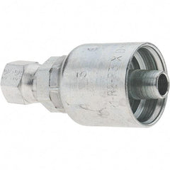 Parker - 1/4 Thread Hydraulic Hose Fitting - -6 Hose Size, 3/8" Hose Diam - Apex Tool & Supply