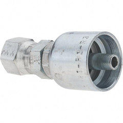 Parker - 1/4 Thread Hydraulic Hose Fitting - -4 Hose Size, 1/4" Hose Diam - Apex Tool & Supply