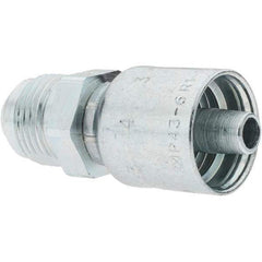 Parker - 7/8-14 Male SAE(JIC) Steel Hydraulic Hose Male SAE 37° JIC Rigid Fitting - -6 Hose Size, 3/8" Hose Diam - Apex Tool & Supply