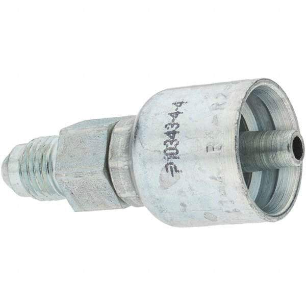 Parker - 1/4 Thread Hydraulic Hose Fitting - -4 Hose Size, 1/4" Hose Diam - Apex Tool & Supply