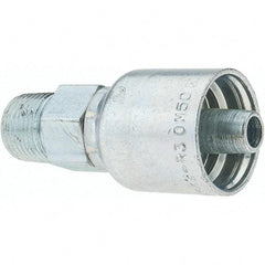 Parker - 3/8 Thread Hydraulic Hose Fitting - -6 Hose Size, 3/8" Hose Diam - Apex Tool & Supply