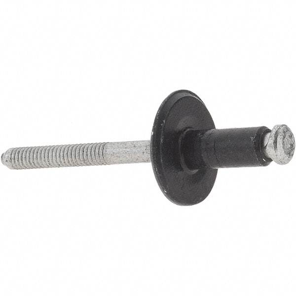 Value Collection - Large Flange Head Aluminum Peel Blind Rivet - Aluminum Mandrel, 1/8" to 21/64" Grip, 3/4" Head Diam, - Apex Tool & Supply