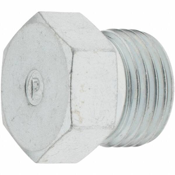 Parker - Seal-Lok Steel Hydraulic Hose Pipe Plug - 9,200 psi, -6 Hose Size, 3/8" Hose Diam - Apex Tool & Supply