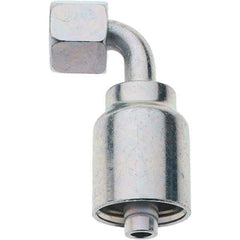 Parker - 3/8 Thread Hydraulic Hose Fitting - -6 Hose Size, 3/8" Hose Diam - Apex Tool & Supply