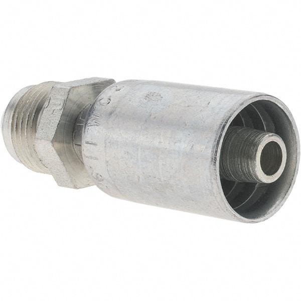 Parker - 3/4-16 Male SAE(JIC) Steel Hydraulic Hose Male SAE 37° JIC Rigid Fitting - -6 Hose Size, 3/8" Hose Diam - Apex Tool & Supply