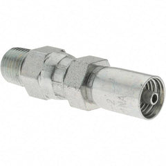 Parker - 1/8-27 Thread Steel Hydraulic Hose Male Connector - Apex Tool & Supply