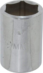 Proto - 1/2" Drive, Standard Hand Socket - 6 Points, 1-1/2" OAL, Chrome Finish - Apex Tool & Supply