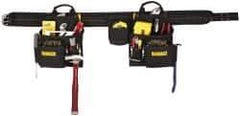 DeWALT - 29 to 46" Waist Apron - 16 Pocket, Black, Polyester - Apex Tool & Supply
