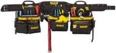 DeWALT - 29 to 46" Waist Apron - 31 Pocket, Black, Polyester - Apex Tool & Supply