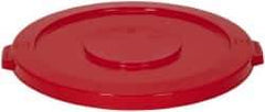 PRO-SOURCE - Round Lid for Use with 32 Gal Round Trash Cans - Red, Plastic, For Huskee Trash Cans - Apex Tool & Supply
