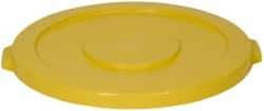 PRO-SOURCE - Round Lid for Use with 32 Gal Round Trash Cans - Yellow, Plastic, For Huskee Trash Cans - Apex Tool & Supply