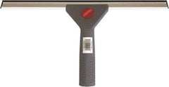 PRO-SOURCE - 14" Rubber Blade Window Washer/Squeegee - Blue, Plastic Holder - Apex Tool & Supply