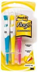 3M - Yellow, Pink, Blue Highlighter - Chisel Tip, Oil Base Ink - Apex Tool & Supply