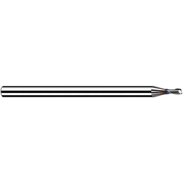 Fraisa - 0.5mm, 0.6mm LOC, 40mm OAL, 2 Flute Solid Carbide Square End Mill - Apex Tool & Supply