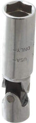 Blackhawk by Proto - 5/8", 3/8" Drive, Spark Plug Hand Socket - 6 Points, 3-3/8" OAL, Steel, Chrome Finish - Apex Tool & Supply