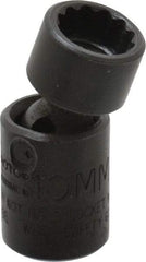 Proto - 1/4" Drive 10mm Standard Universal Impact Socket - 12 Points, 1-13/32" OAL - Apex Tool & Supply