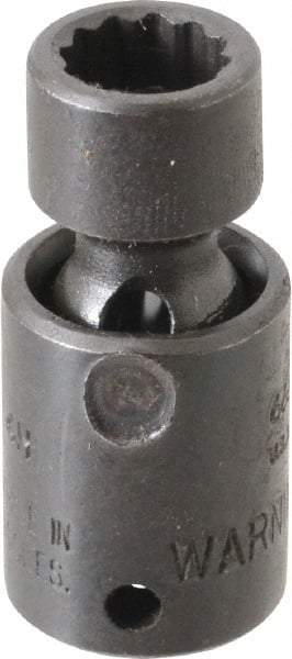 Proto - 1/4" Drive 8mm Standard Universal Impact Socket - 12 Points, 1-19/64" OAL - Apex Tool & Supply