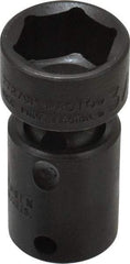 Proto - 3/8" Drive 3/4" Standard Universal Impact Socket - 6 Points, 2-3/32" OAL - Apex Tool & Supply