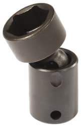 Proto - 3/8" Drive 5/8" Standard Universal Impact Socket - 6 Points, 2-3/32" OAL - Apex Tool & Supply