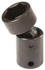 Proto - 3/8" Drive 5/8" Standard Universal Impact Socket - 6 Points, 2-3/32" OAL - Apex Tool & Supply