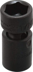 Proto - 3/8" Drive 17mm Standard Universal Impact Socket - 6 Points, 2-3/32" OAL - Apex Tool & Supply