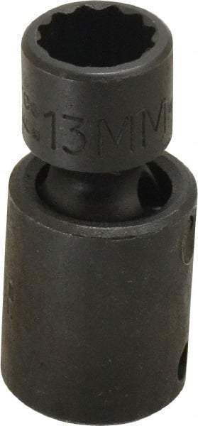 Proto - 3/8" Drive 13mm Deep Universal Impact Socket - 12 Points, 2" OAL - Apex Tool & Supply