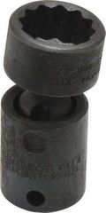 Proto - 3/8" Drive 18mm Deep Universal Impact Socket - 12 Points, 2-3/32" OAL - Apex Tool & Supply