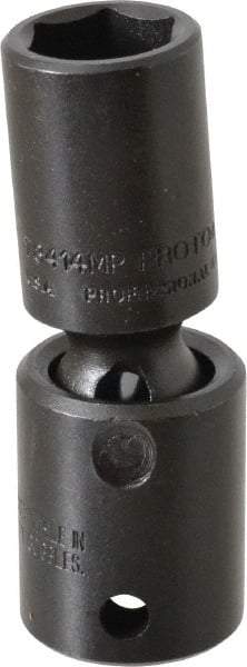 Proto - 3/8" Drive 14mm Deep Universal Impact Socket - 6 Points, 2-19/32" OAL - Apex Tool & Supply