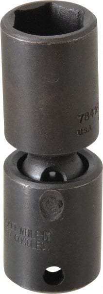 Proto - 3/8" Drive 16mm Deep Universal Impact Socket - 6 Points, 2-11/16" OAL - Apex Tool & Supply