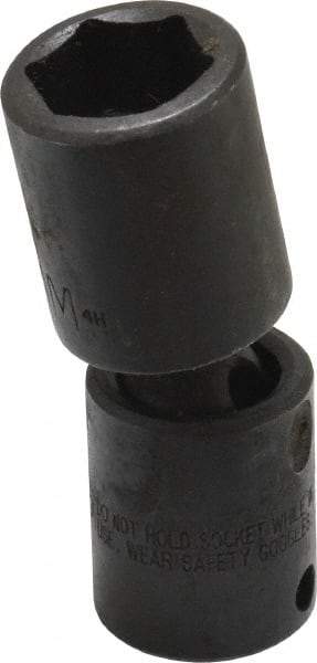 Proto - 3/8" Drive 17mm Deep Universal Impact Socket - 6 Points, 2-11/16" OAL - Apex Tool & Supply
