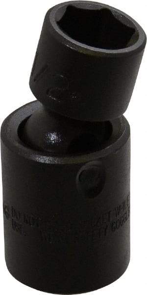 Proto - 3/8" Drive 1/2" Standard Universal Impact Socket - 6 Points, 2" OAL - Apex Tool & Supply