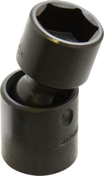 Proto - 1/2" Drive 15/16" Standard Universal Impact Socket - 6 Points, 2-29/32" OAL - Apex Tool & Supply