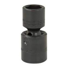 Proto - 1/2" Drive 18mm Standard Universal Impact Socket - 6 Points, 2-11/16" OAL - Apex Tool & Supply