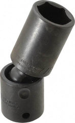 Proto - 1/2" Drive 7/8" Deep Universal Impact Socket - 6 Points, 3-1/2" OAL - Apex Tool & Supply